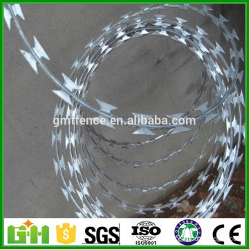 GM Free sample Anping manufacture produce quality galvanized razor blade barbed wire for sale